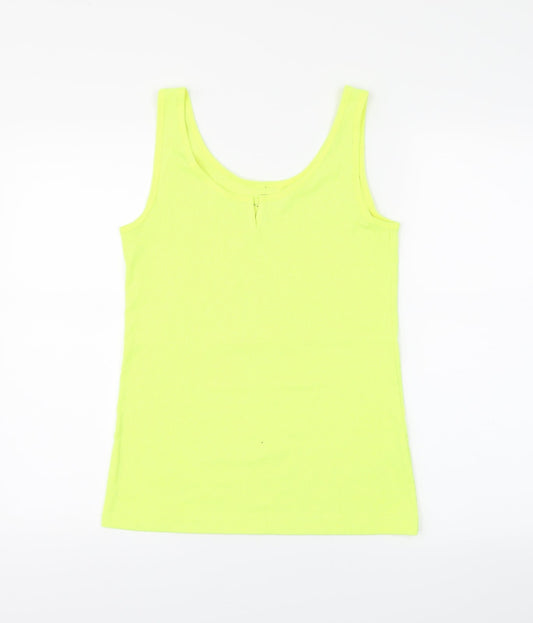 F&F Womens Yellow   Basic Tank Size 14