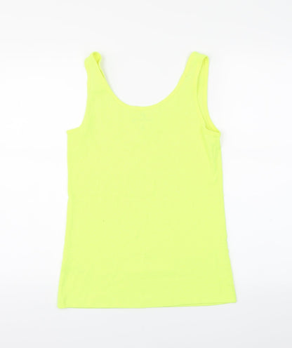 F&F Womens Yellow   Basic Tank Size 14