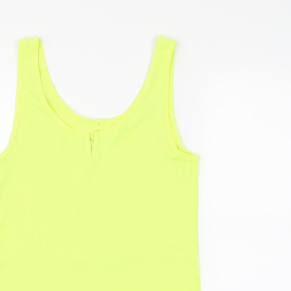 F&F Womens Yellow   Basic Tank Size 14