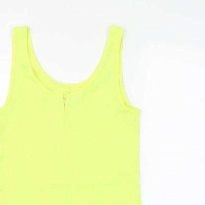 F&F Womens Yellow   Basic Tank Size 14