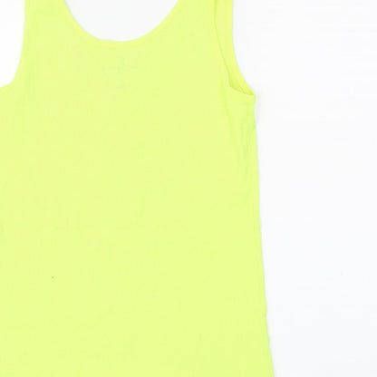 F&F Womens Yellow   Basic Tank Size 14
