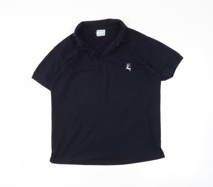 JHK Mens Blue    Polo Size M