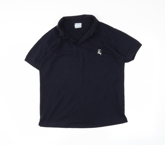 JHK Mens Blue    Polo Size M