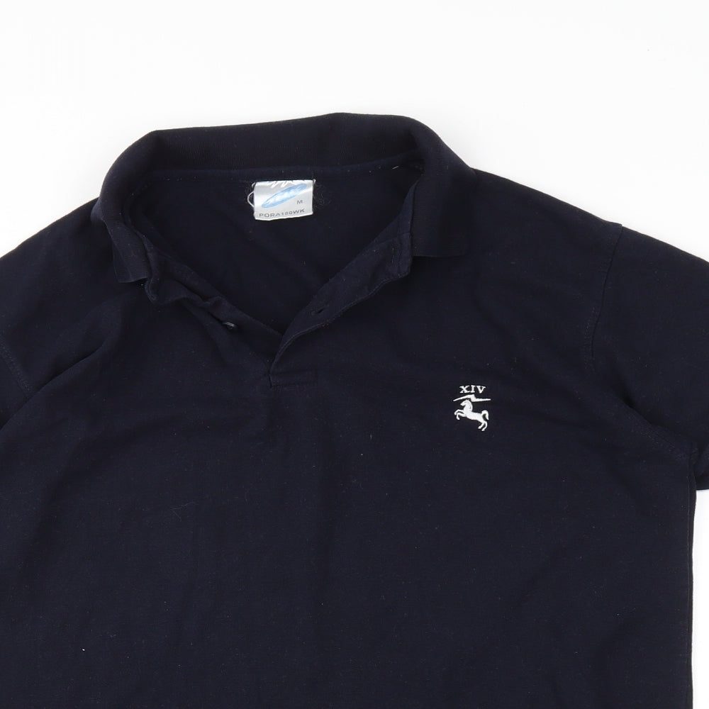 JHK Mens Blue    Polo Size M