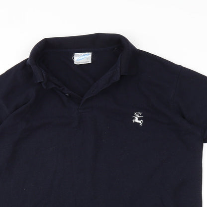 JHK Mens Blue    Polo Size M