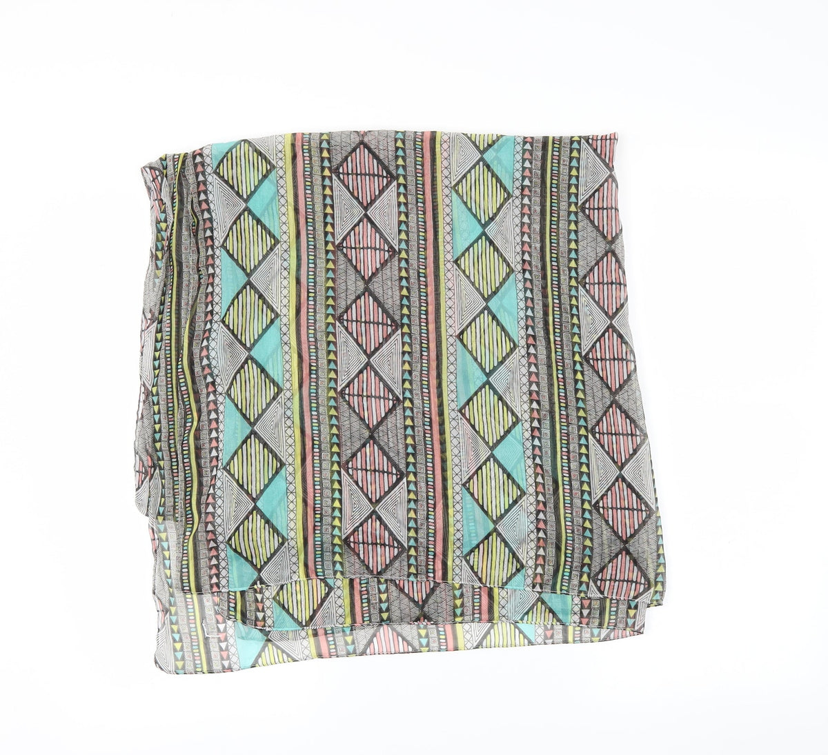 Preworn Womens Red Fair Isle   Shawl/Wrap