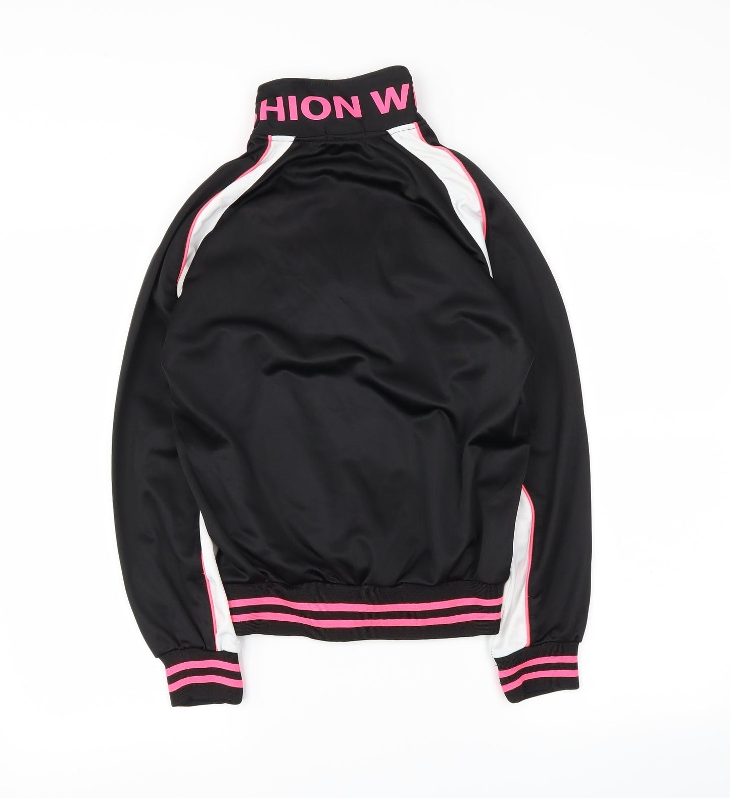 Fashion Girls Black   Varsity Jacket Jacket Size 14 Years