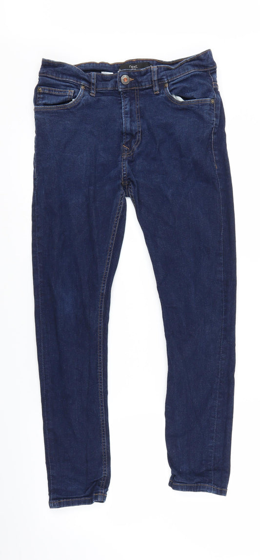 NEXT Womens Blue  Denim Skinny Jeans Size 32 in L26 in -