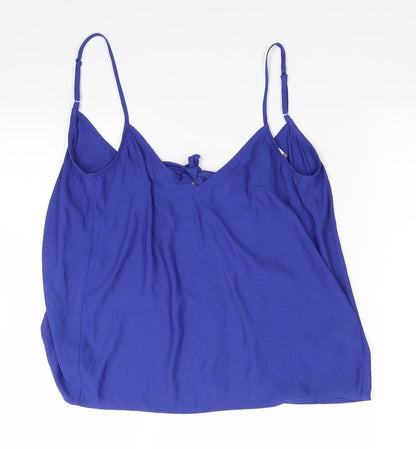 Womens UK Size 4 H&M Blue Basic Blouse