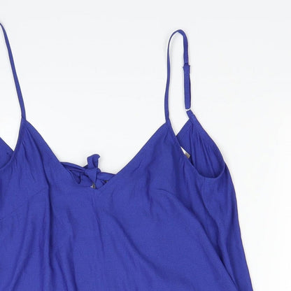 Womens UK Size 4 H&M Blue Basic Blouse