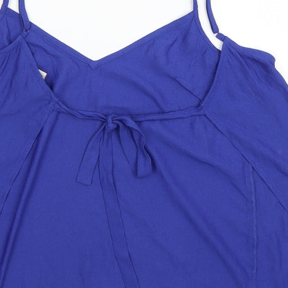 Womens UK Size 4 H&M Blue Basic Blouse
