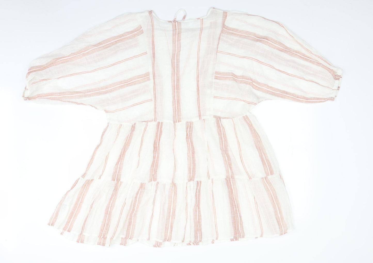 Primark Womens Beige Striped  A-Line  Size 12