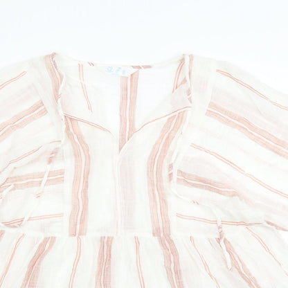 Primark Womens Beige Striped  A-Line  Size 12