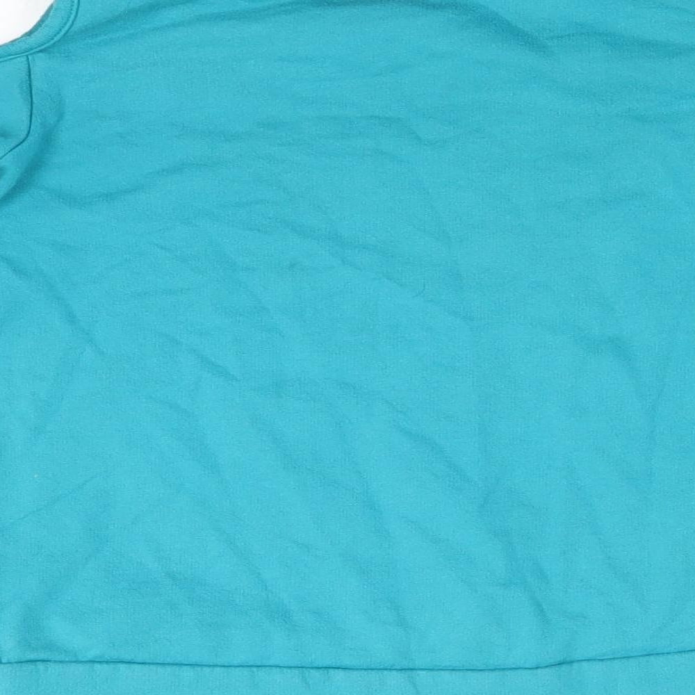 Kidtopia Girls Blue   Pullover Jumper Size 7-8 Years  - Shoulder cut out