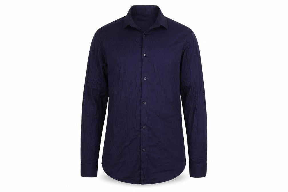 Mens UK Size 14.5 Primark Blue  Button-Up Long Sleeve Casual Shirt