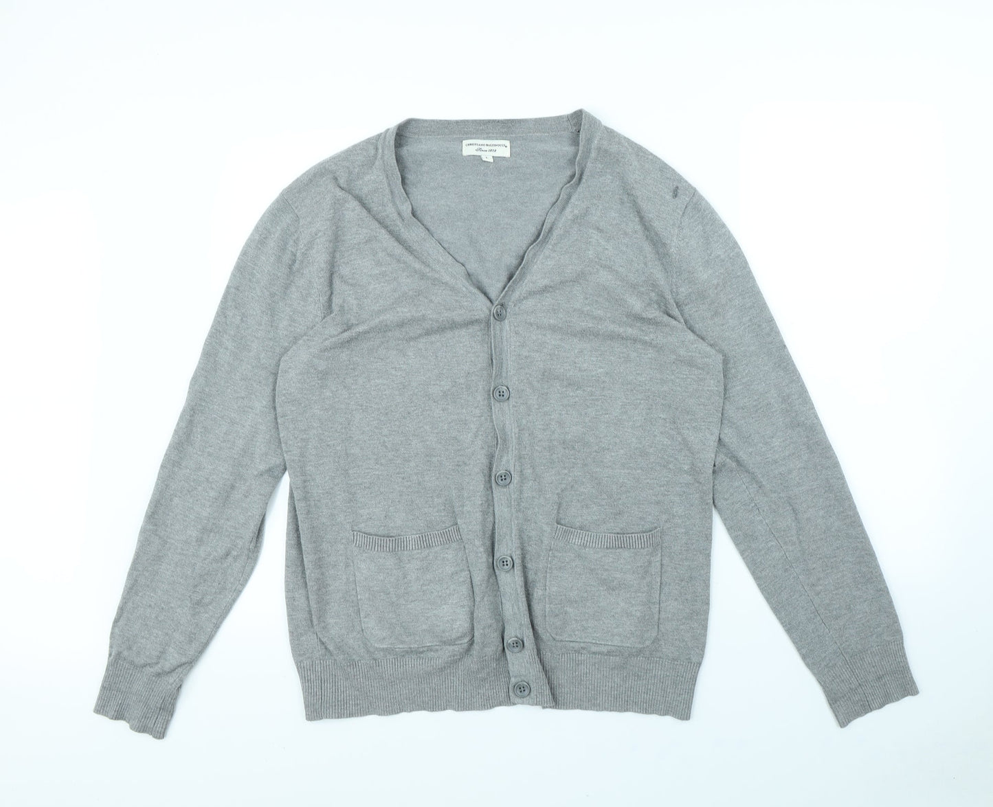 Christiano Baldinucci Womens Grey   Cardigan Jumper Size L