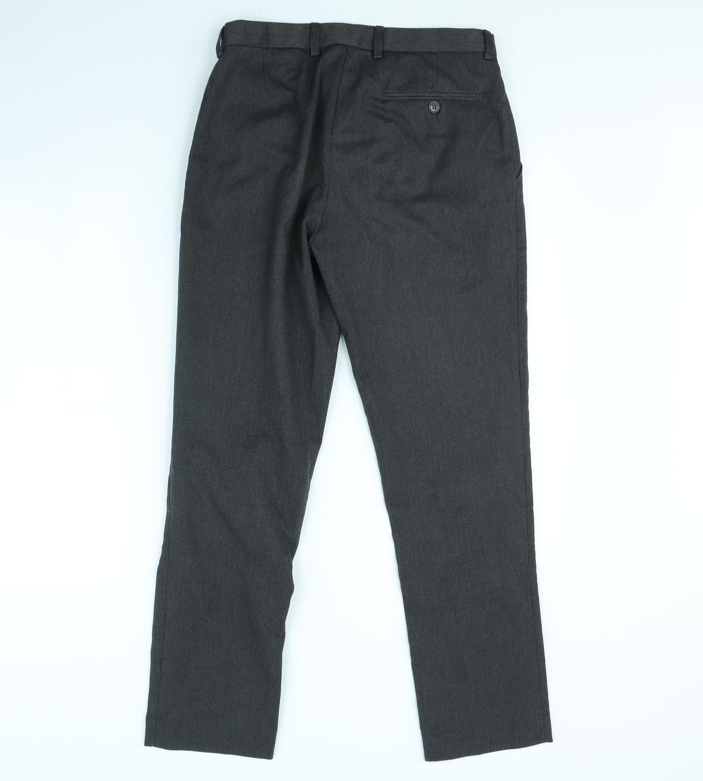 Banner Mens Grey   Dress Pants Trousers Size 30 in L30 in