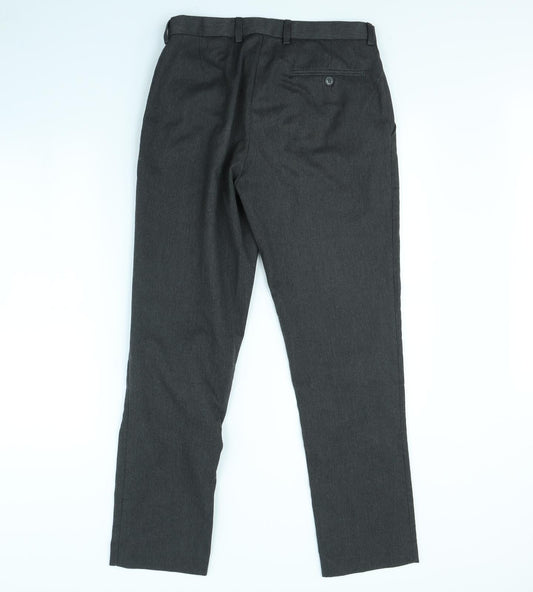 Banner Mens Grey   Dress Pants Trousers Size 30 in L30 in