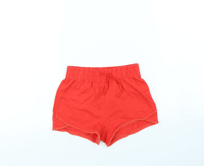 TU Girls Red   Bermuda Shorts Size 7 Years