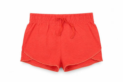 Tu Girls Red   Bermuda Shorts Size 7 Years