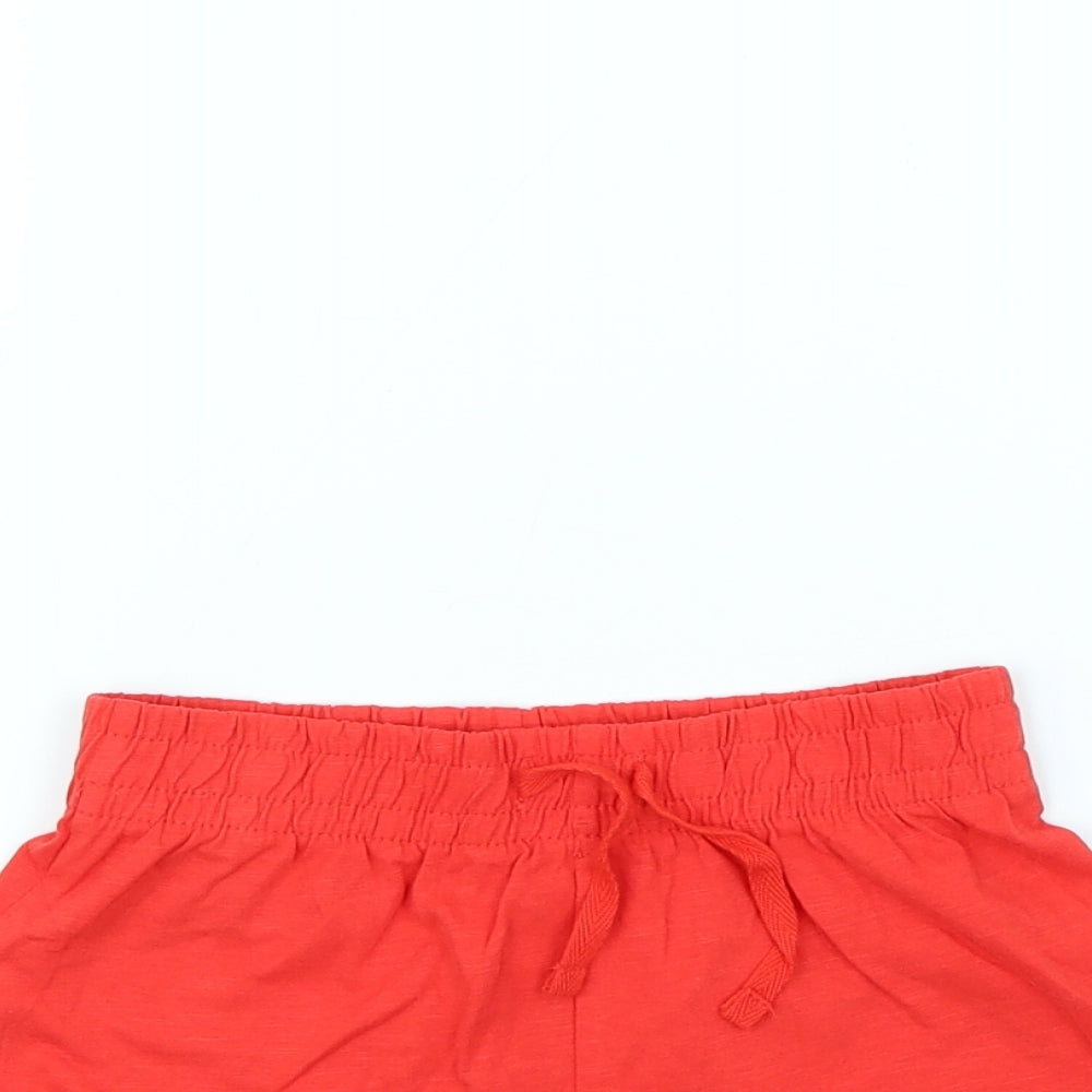 TU Girls Red   Bermuda Shorts Size 7 Years