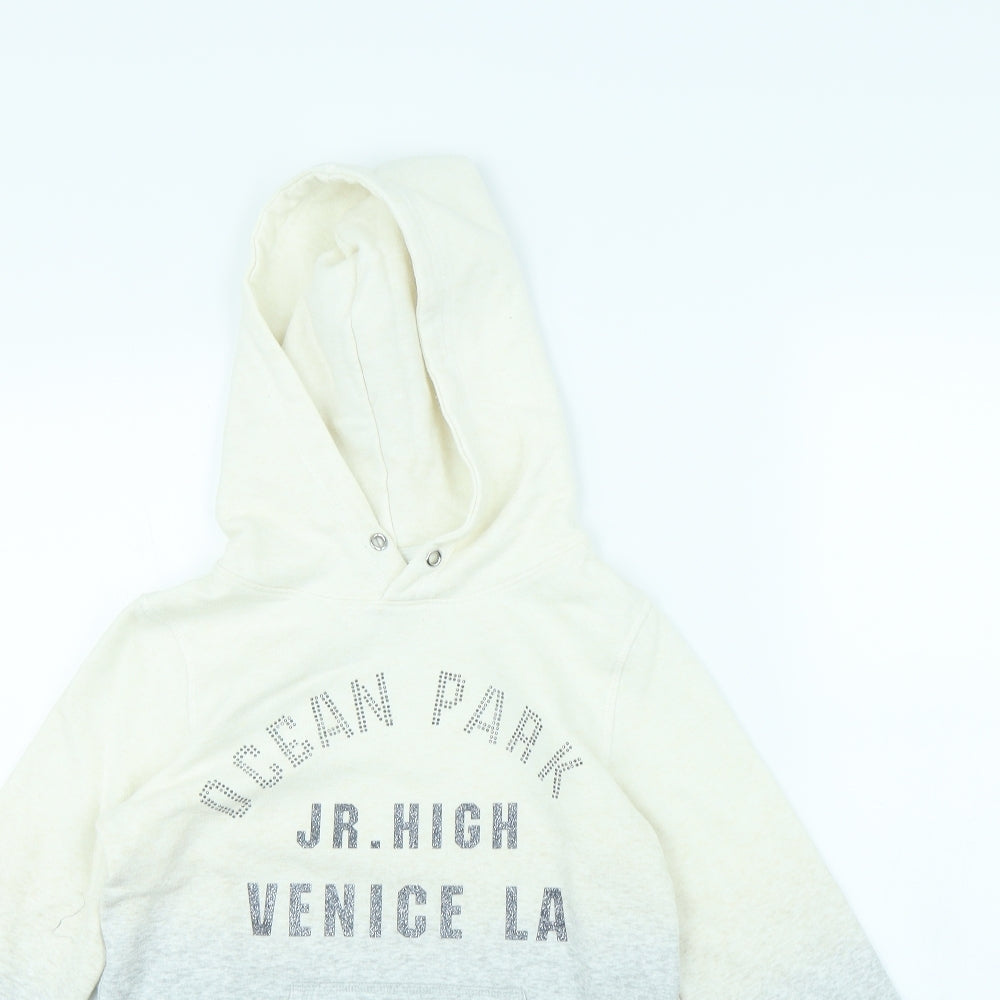 H&M Girls Grey   Pullover Hoodie Size 10 Years
