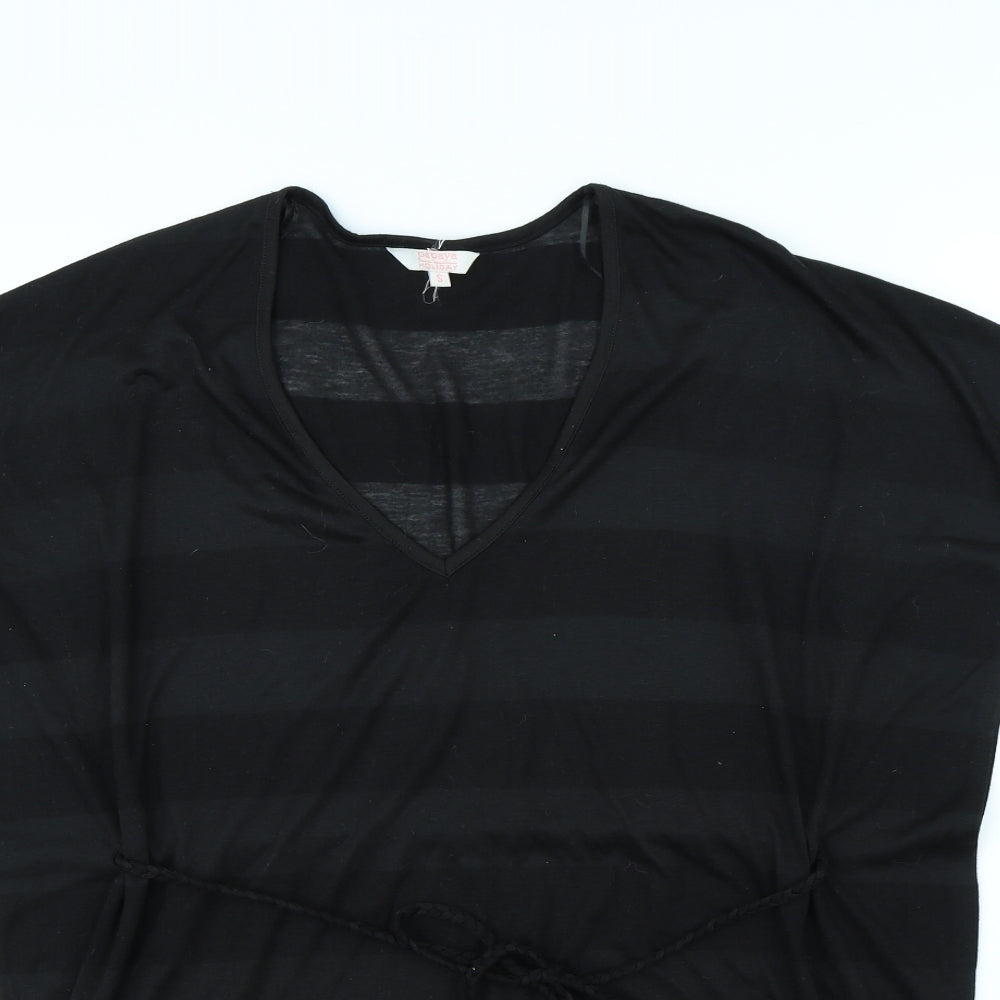 Papaya Womens Black   Kaftan  Size S  - Beach Wear