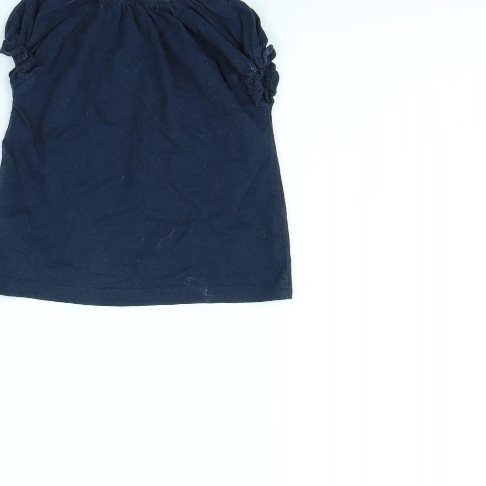 Next Baby Blue   Basic T-Shirt Size 3-6 Months  - Minnie mouse