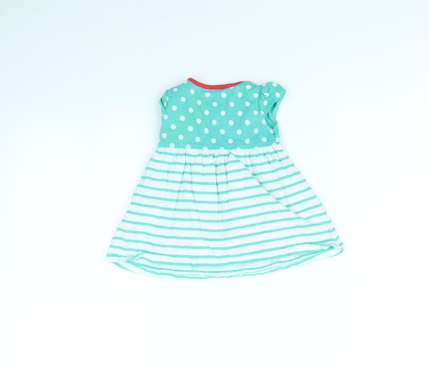 NEXT Girls Green Striped  Fit & Flare  Size 3-6 Months
