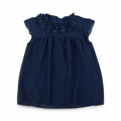 George Girls Blue  Ramie Fit & Flare  Size 8 Years