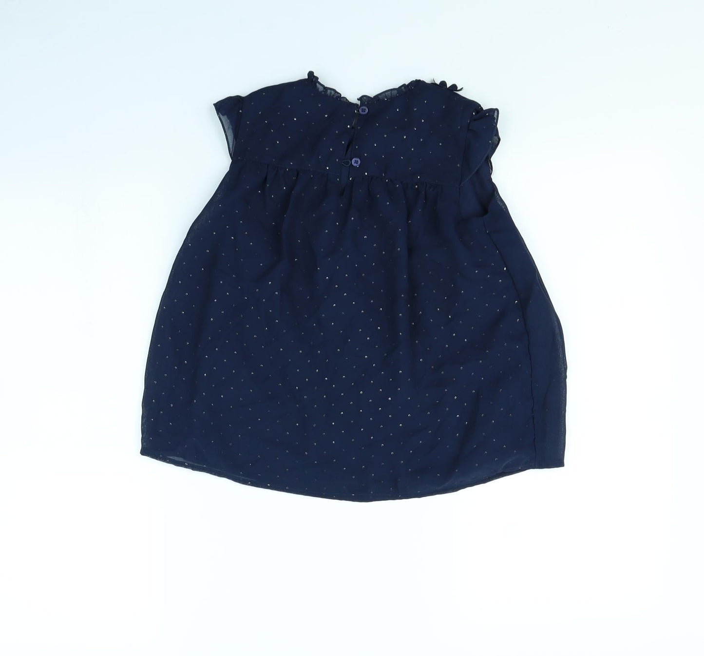 George Girls Blue  Ramie Fit & Flare  Size 8 Years