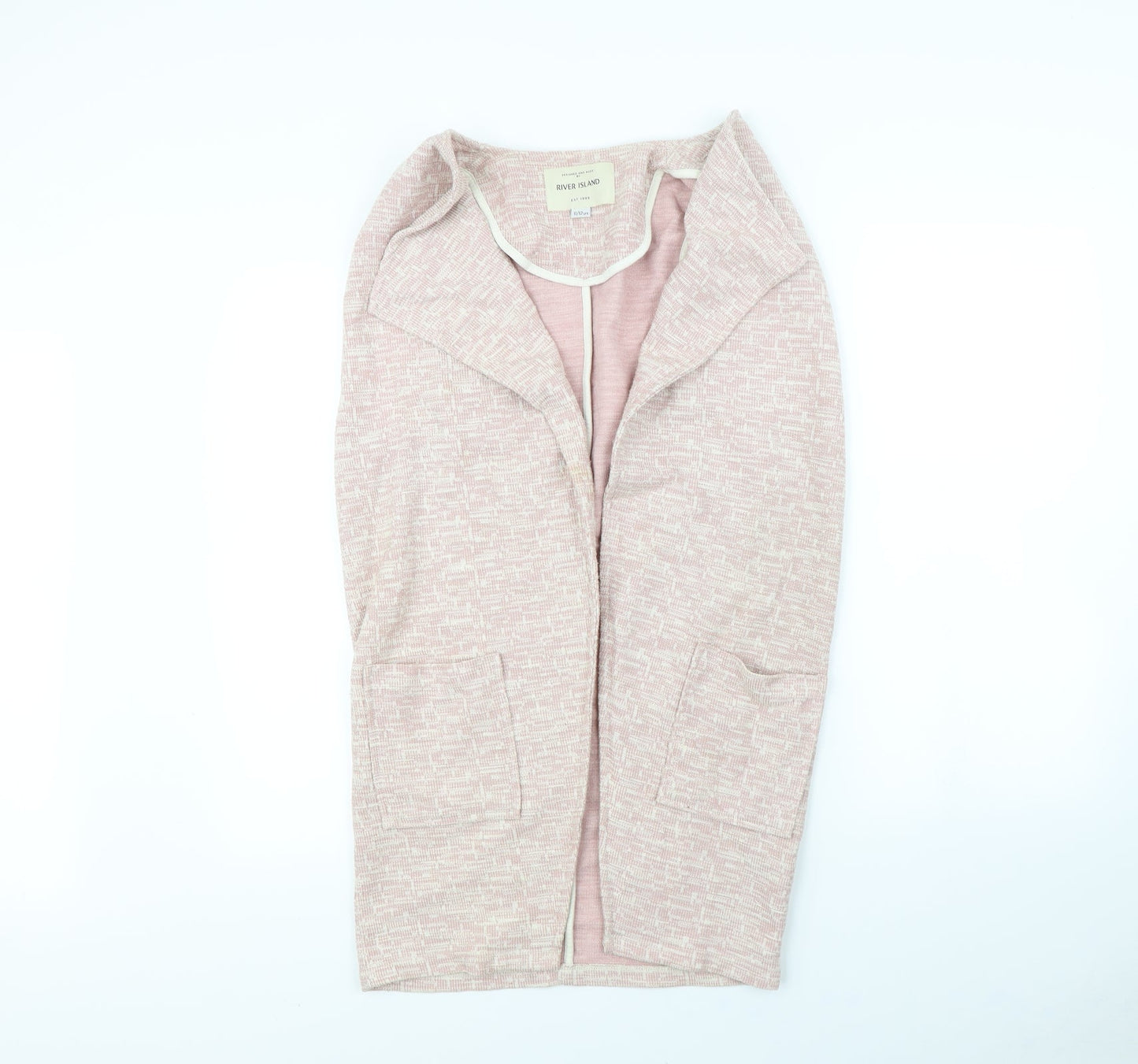 River Island Girls Pink   Cardigan Jumper Size 11-12 Years