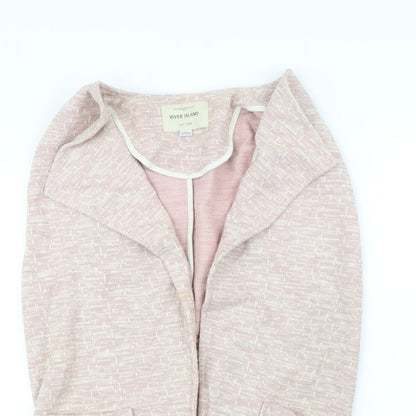 River Island Girls Pink   Cardigan Jumper Size 11-12 Years