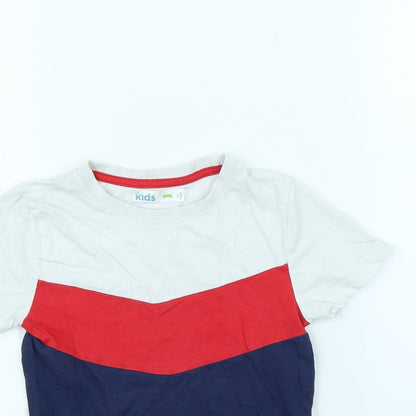 M&Co Boys Blue   Basic T-Shirt Size 5 Years