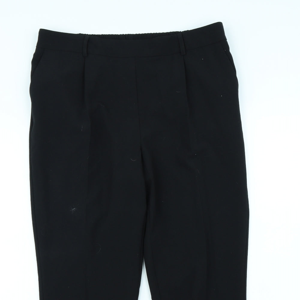 Womens UK Size 14 Papaya Regular Fit Dress Pants Black Trousers