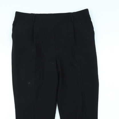 Womens UK Size 14 Papaya Regular Fit Dress Pants Black Trousers