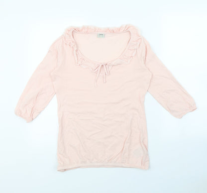 Womens UK Size M Spirit Pink Basic Blouse