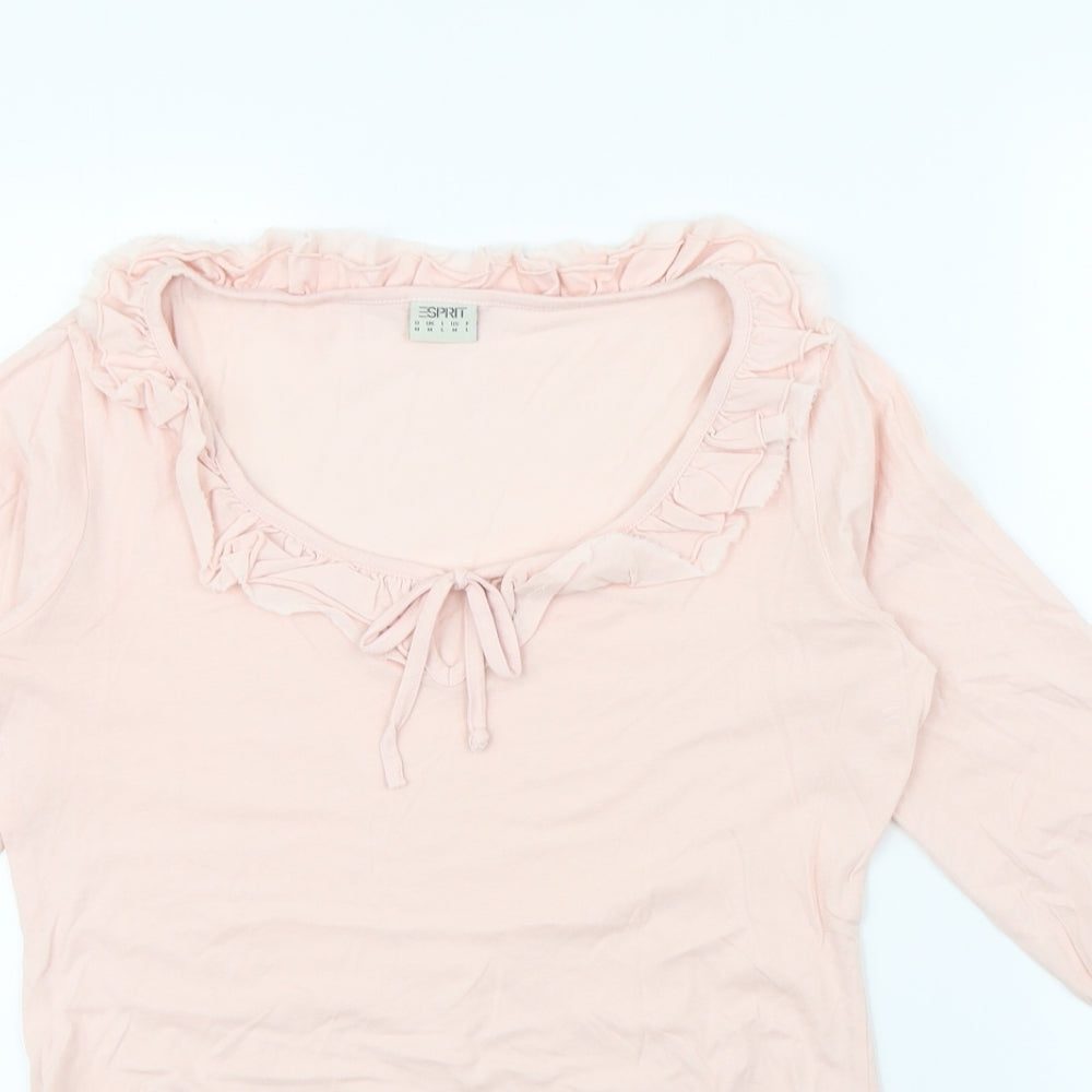 Womens UK Size M Spirit Pink Basic Blouse