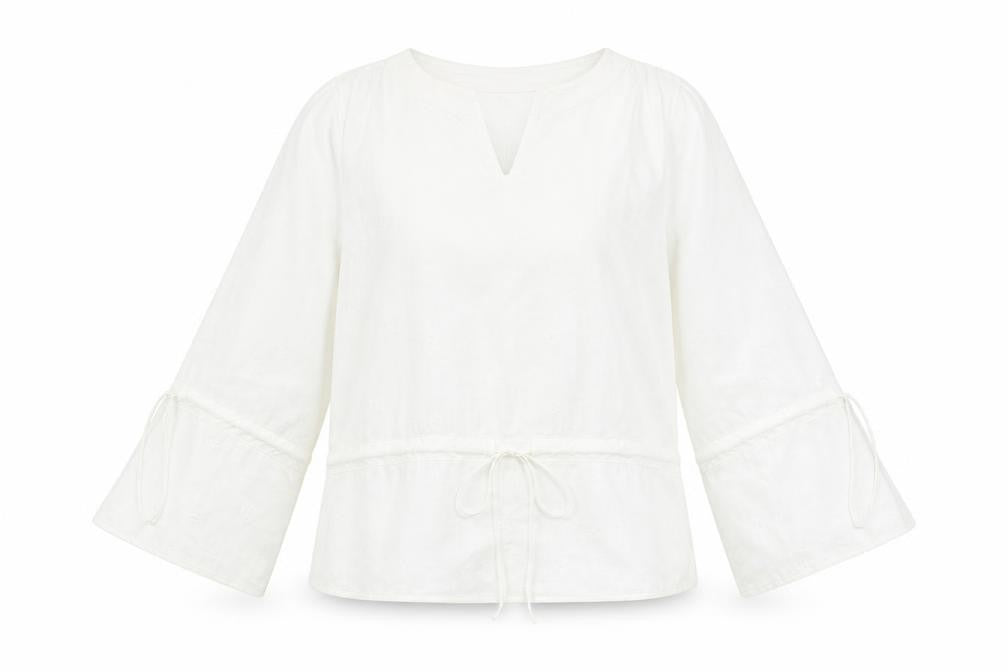 Womens UK Size S Preworn White Basic Blouse