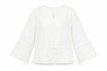 Womens UK Size S Preworn White Basic Blouse