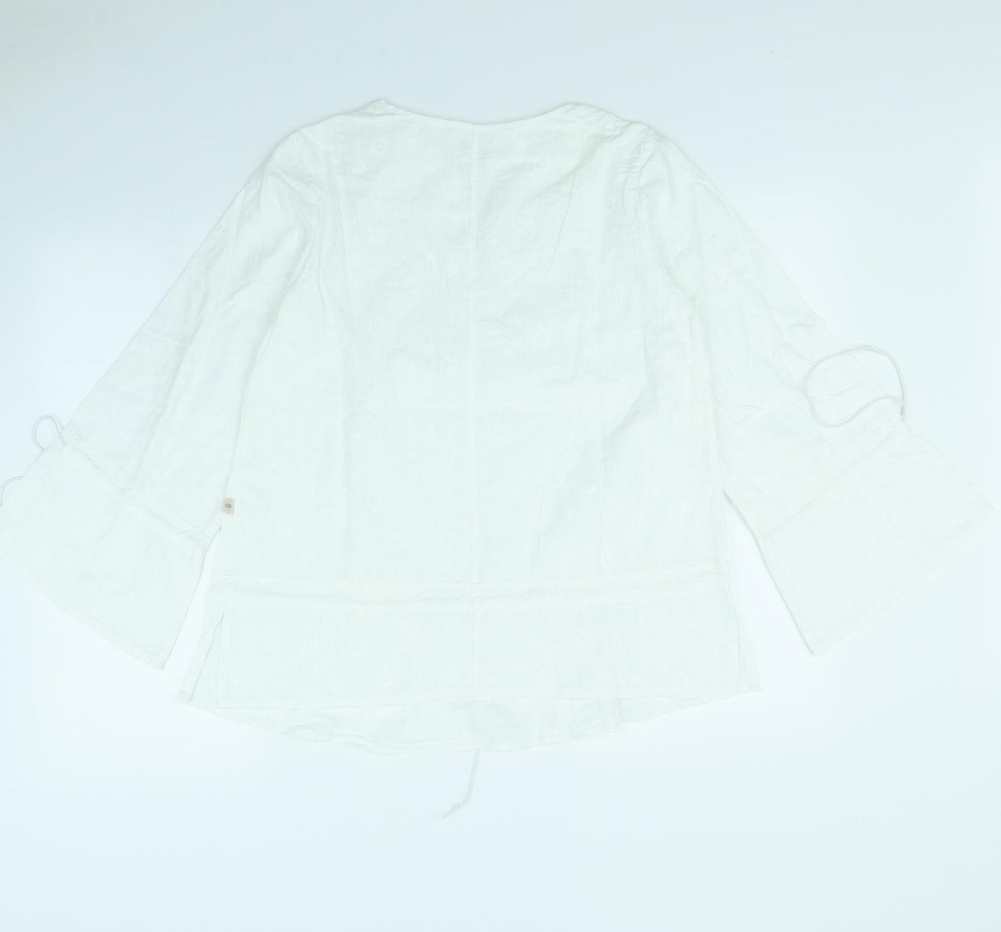 Womens UK Size S Preworn White Basic Blouse