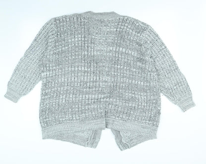 Glimpse Womens Grey   Cardigan Jumper Size L