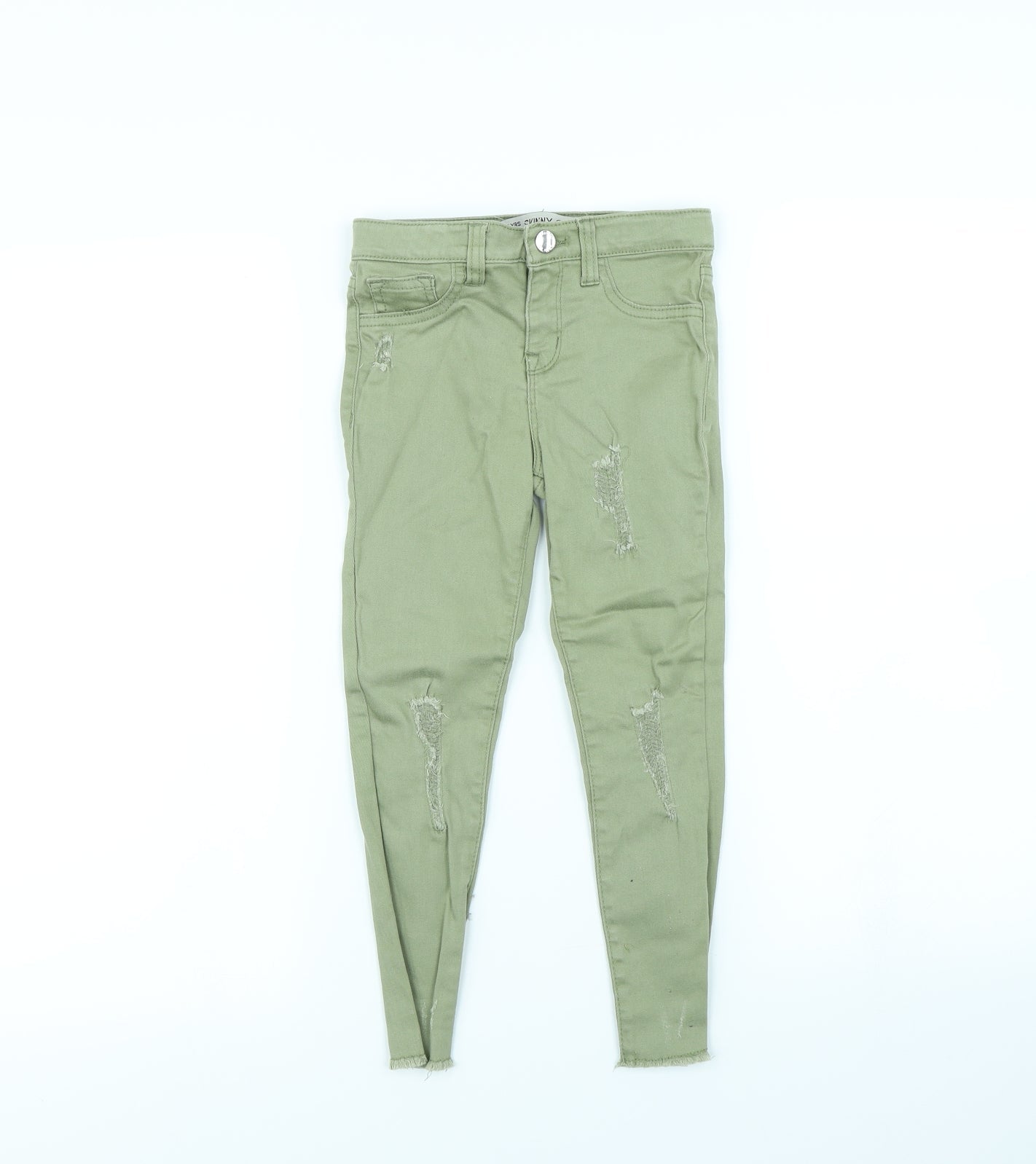 Denim & Co. Girls Green   Skinny Jeans Size 5 Years