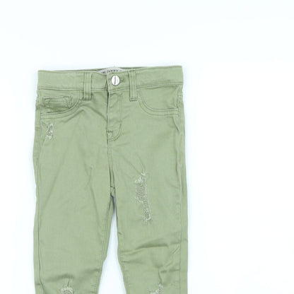 Denim & Co. Girls Green   Skinny Jeans Size 5 Years