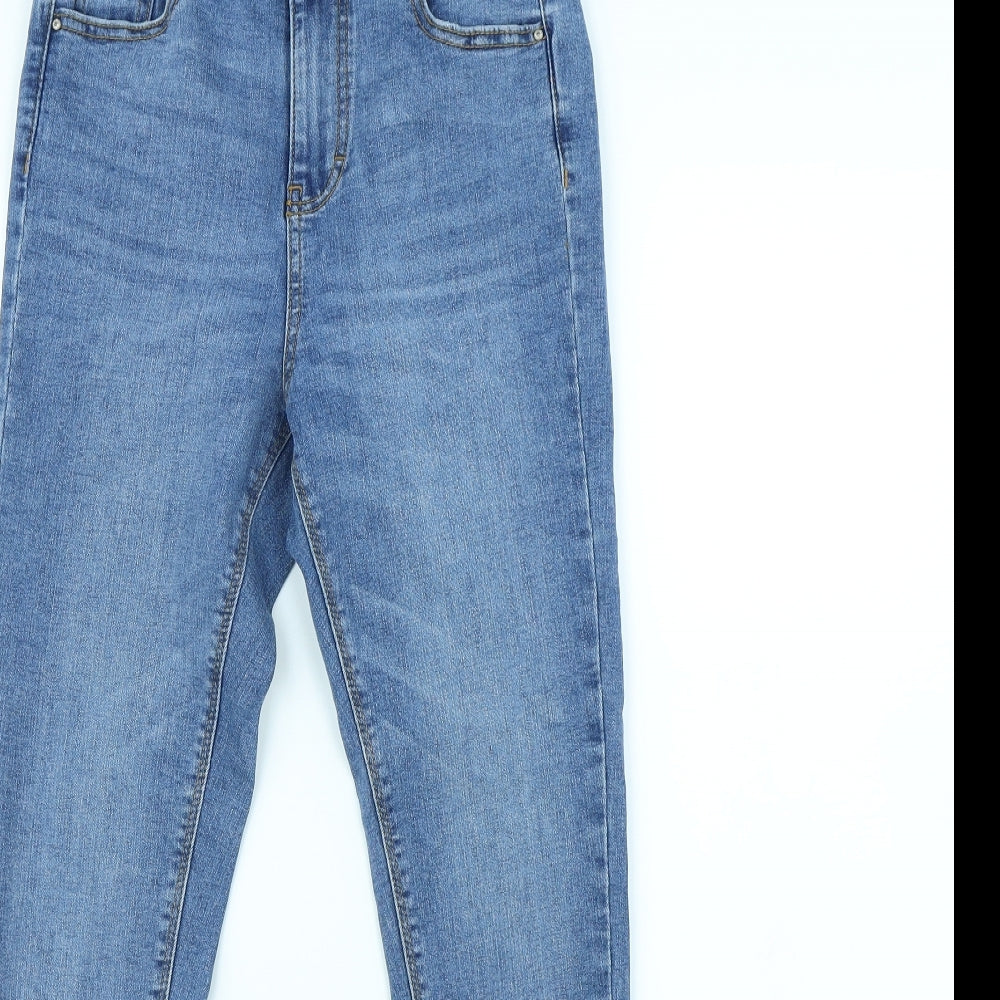 Denim & Co. Womens Blue   Skinny Jeans Size 10 L28 in