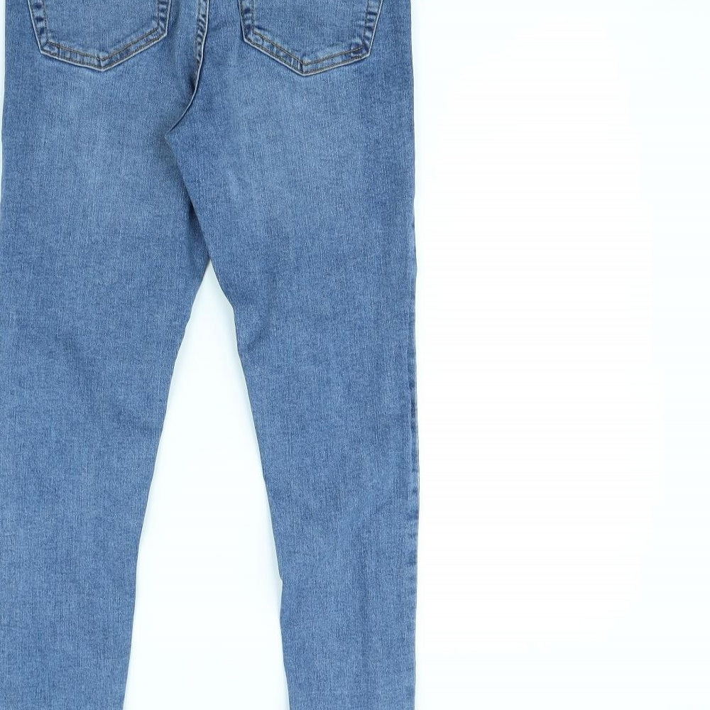 Denim & Co. Womens Blue   Skinny Jeans Size 10 L28 in