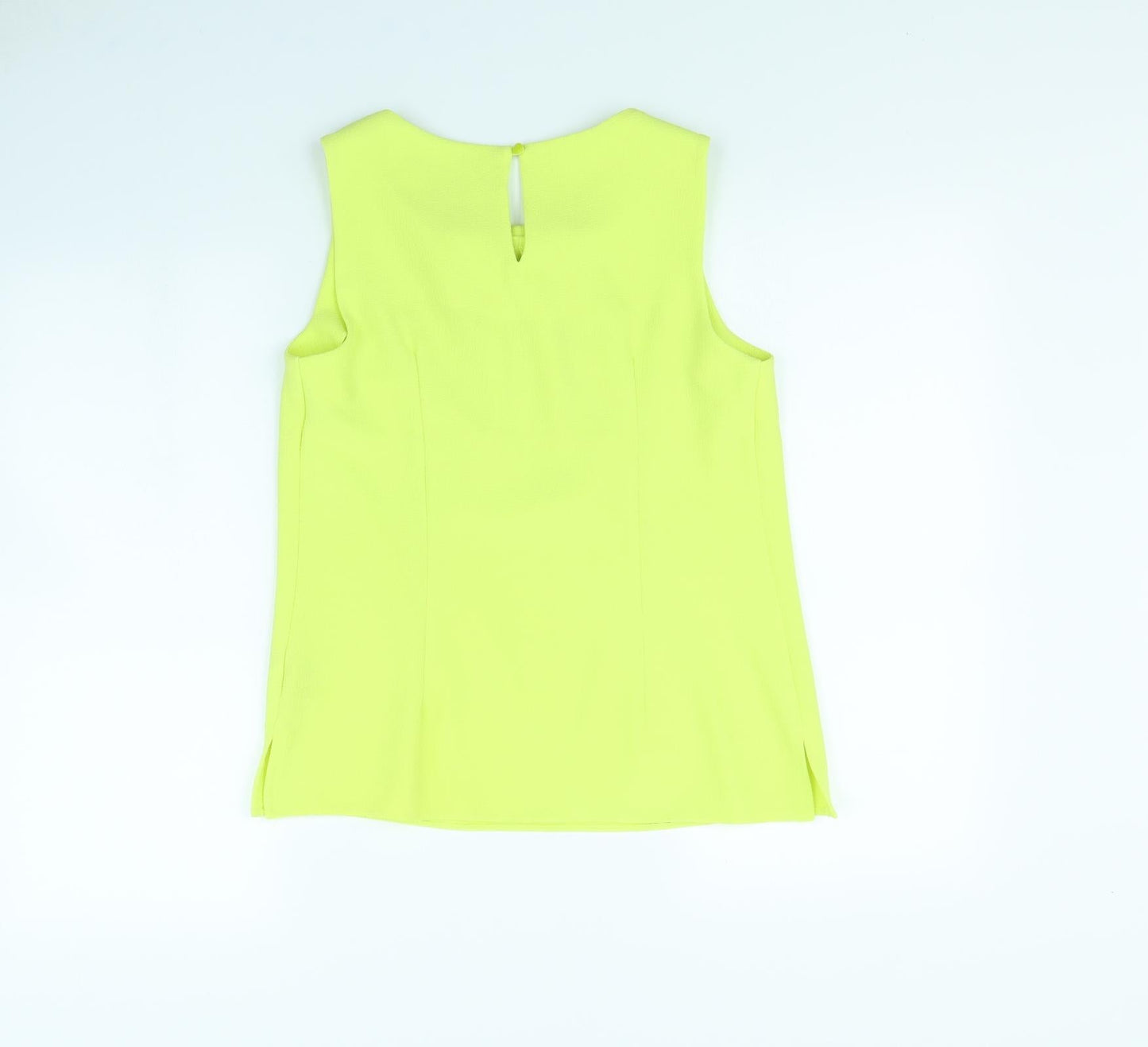 Womens UK Size 10 Dorothy Perkins Yellow Basic Tank