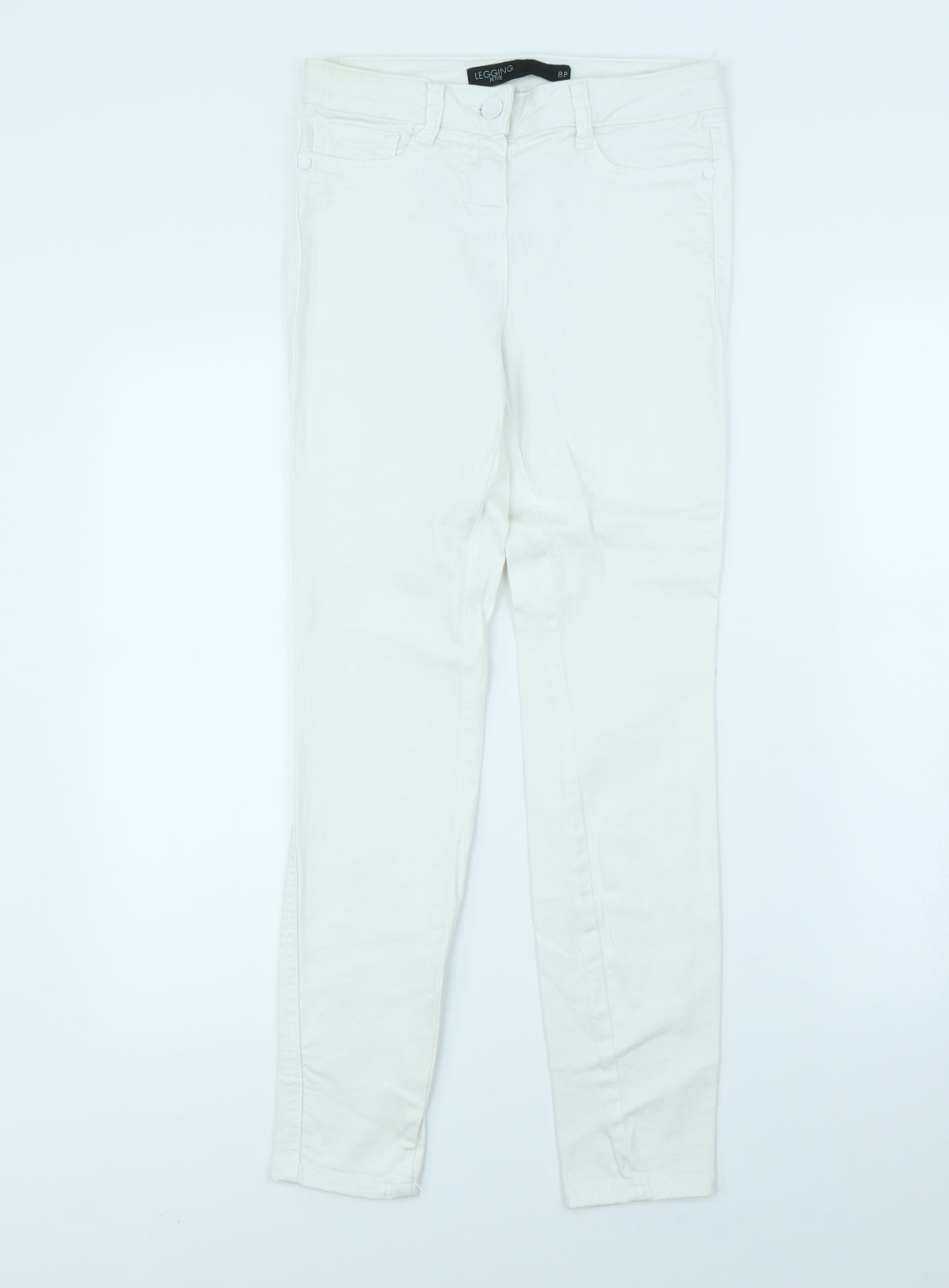 NEXT Womens White   Skinny Jeans Size 8 L30 in