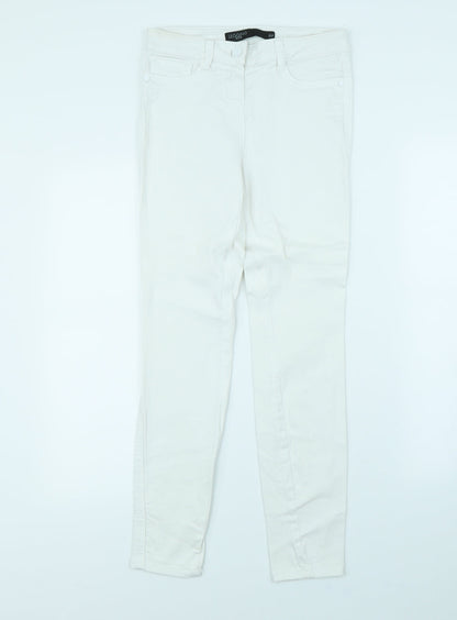 NEXT Womens White   Skinny Jeans Size 8 L30 in