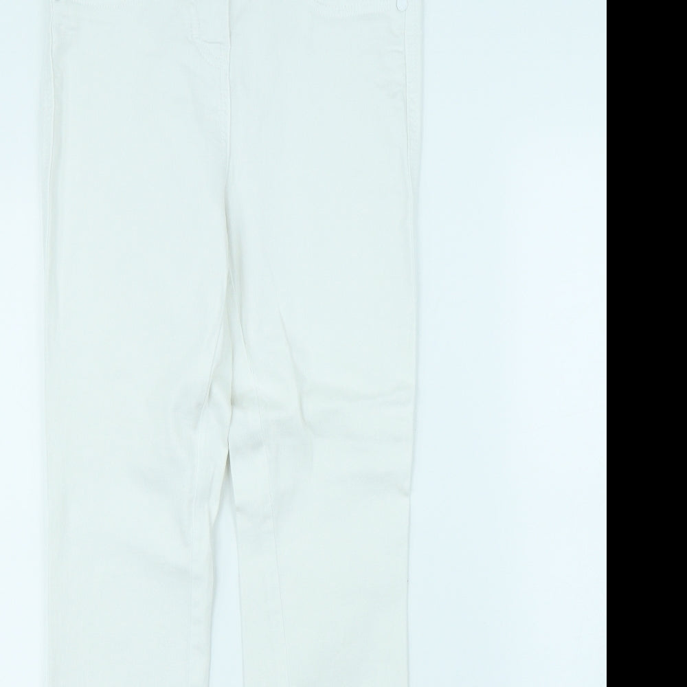 NEXT Womens White   Skinny Jeans Size 8 L30 in